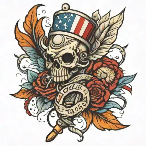 Type 1 Diabetic, doctor, patriotic tattoo design idea