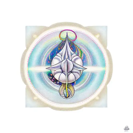 Datura, Coldplay Clocks, and Crescent Moon tattoo design idea