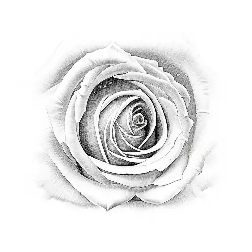 rosa con brujula tattoo design idea