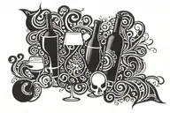 WINES tattoo design idea