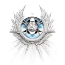 icarus  falling tattoo design idea