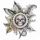 Latin words tattoo design idea