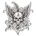 Latin words tattoo design idea