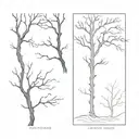 ash tree tattoo design idea