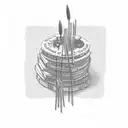 A stack of books with a reed wrapped around them, symbolizing the client's love for reading and nature tattoo design idea