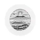 mount Fuji in enso  tattoo design idea