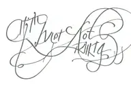 script writing "it is not inertia alone" tattoo design idea