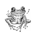 frog and scorpion tattoo design idea