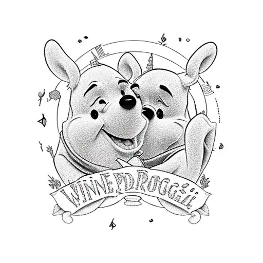 Winnie the Pooh carousel of progress disney tattoo design idea
