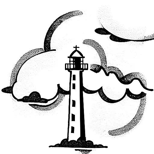 God, Faith, Lighthouse, kindness, perseverance  tattoo design idea