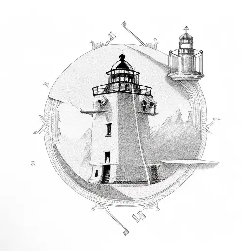 God, Faith, Lighthouse, kindness, perseverance  tattoo design idea