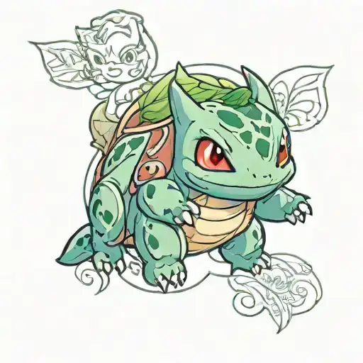 bulbasaur son Bulbasaur tattoo design idea