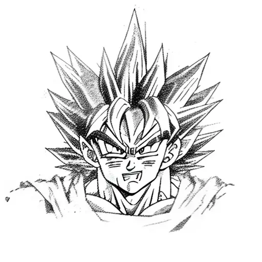 anime,dragon ball z,decor  tattoo design idea