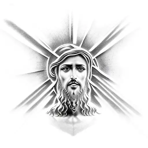 jesus tattoo design idea