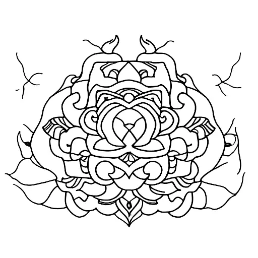 A minimalist tattoo of a lotus flower with the word 'resilience' incorporated into the design, representing the strength and determination in suicide prevention. tattoo design idea