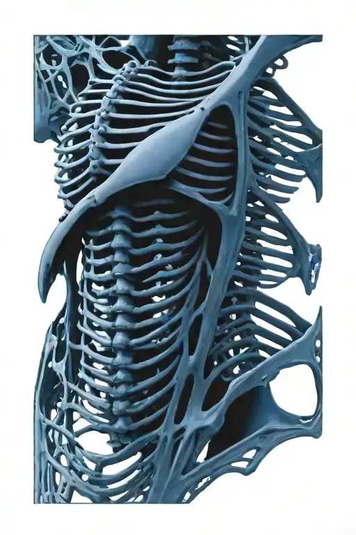 Rib cage tattoo tattoo design idea