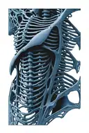 Rib cage tattoo tattoo design idea