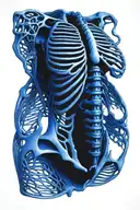 Rib cage tattoo tattoo design idea