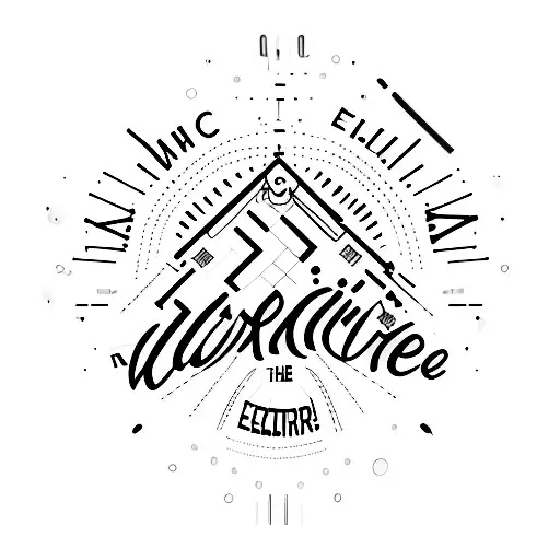 electrocardiogram and nurse word tattoo design idea