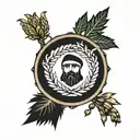 lebanese falg instead of cedar saint charbel  tattoo design idea