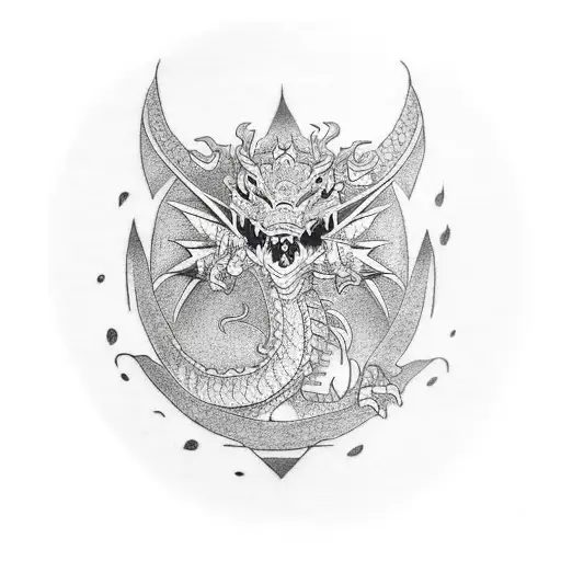 Dragon and zelda tattoo design idea
