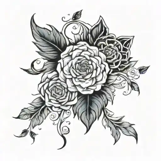 Here is a detailed prompt for an upper arm tattoo template: Create a delicate and detailed upper arm tattoo tattoo design idea