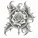 Here is a detailed prompt for an upper arm tattoo template: Create a delicate and detailed upper arm tattoo tattoo design idea