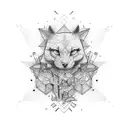 dopamine formula tattoo design idea