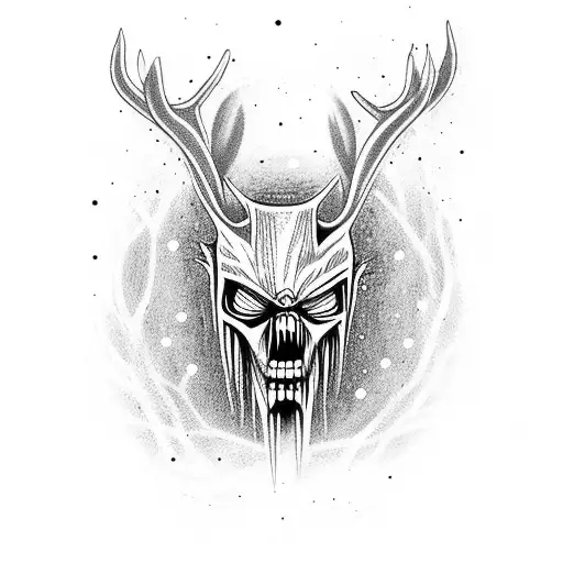 wendigo tattoo design idea