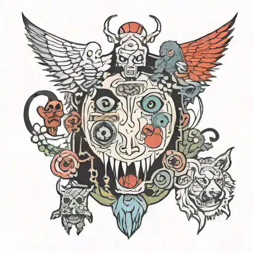 Radiohead album covers tattoo design idea