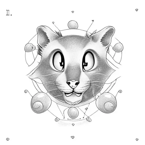 cartoon outline of the cover of i love my mama by ⡠⠔⠒ tattoo design idea