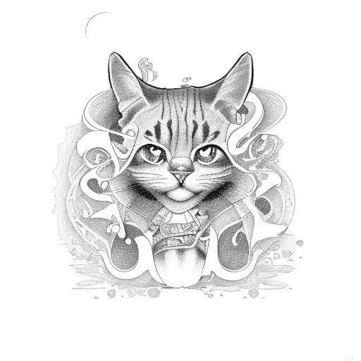 cartoon outline of the cover of i love my mama by peter kavanagh  tattoo design idea