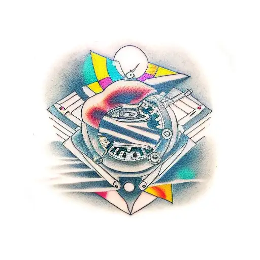 vinyl mixed with cassette and mixed with a cd tattoo design idea