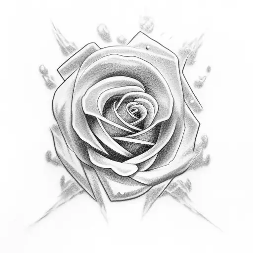 half sleeve arm rose smiley face subwoofer cross  tattoo design idea