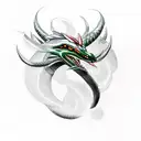  Reyquaza and Giratina tattoo design idea