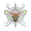  Reyquaza and Giratina tattoo design idea