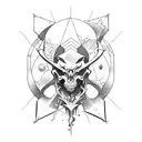 destruction alchemy tattoo design idea