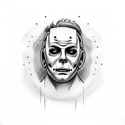  michael myers tattoo design idea