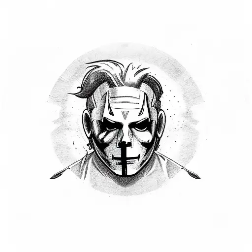 tactical michael myers tattoo design idea