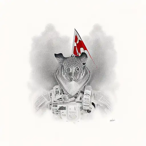 SON ON DAD'S SHOULDERS WALKING tattoo design idea