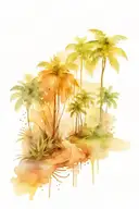 Road less traveled jungle setting tattoo design idea