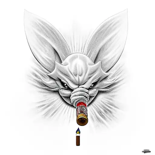 Mario smoking that zaza  tattoo design idea