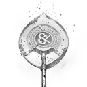 shovel with money tattoo design idea