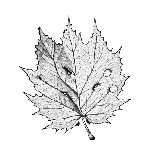 white oak leaf and two acorns tattoo design idea