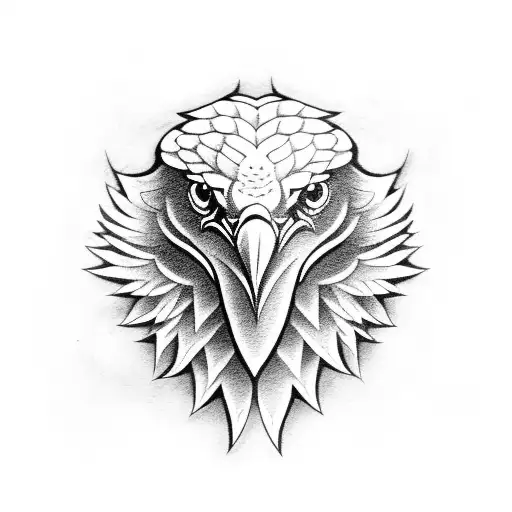 eagle and snake tattoo design idea