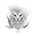 amor tattoo design idea