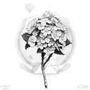 hydrangea tattoo design idea