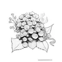 hydrangea tattoo design idea
