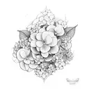 hydrangea tattoo design idea