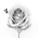 whole arm tattoo with clouds background, a rose, a pigeon, a cross and a little Text (3 rows on the forearm) tattoo design idea